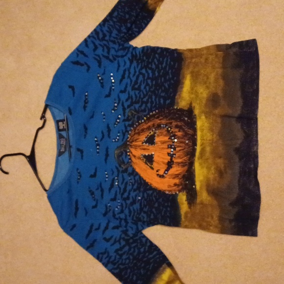 XL sequin Halloween top - Picture 1 of 5